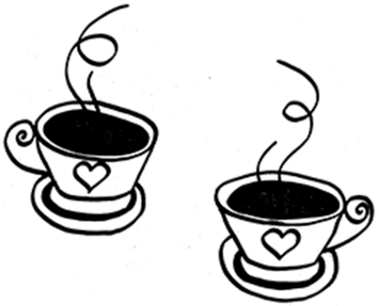 Tegning af to kaffekopper